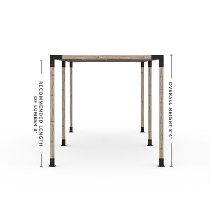 Toja Grid Double Pergola _8x24_graphite