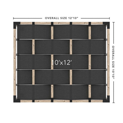 Toja Grid Double Pergola _10x12_graphite