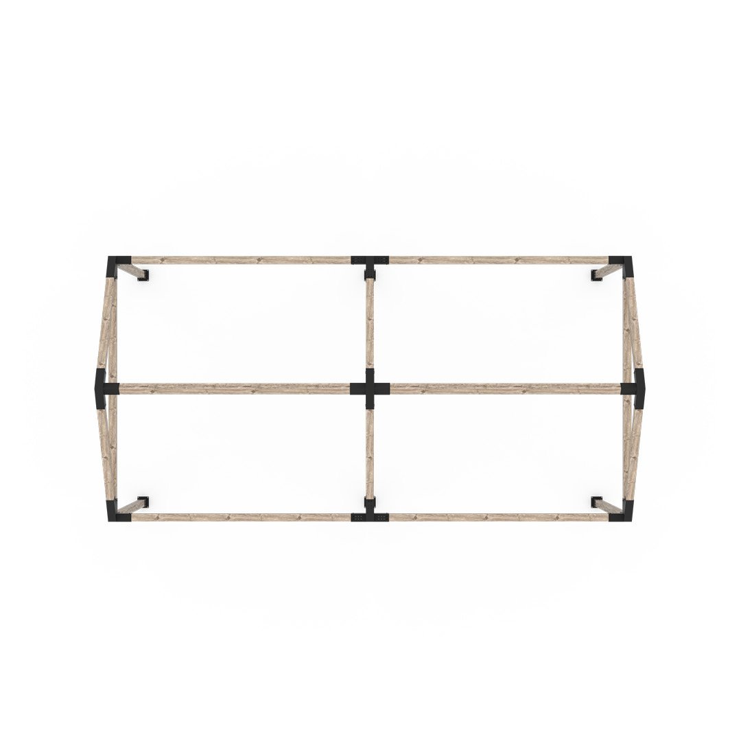 GRID 30 Double Pergola Kit for 4x4 Wood Posts