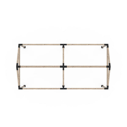 GRID 30 Double Pergola Kit for 4x4 Wood Posts