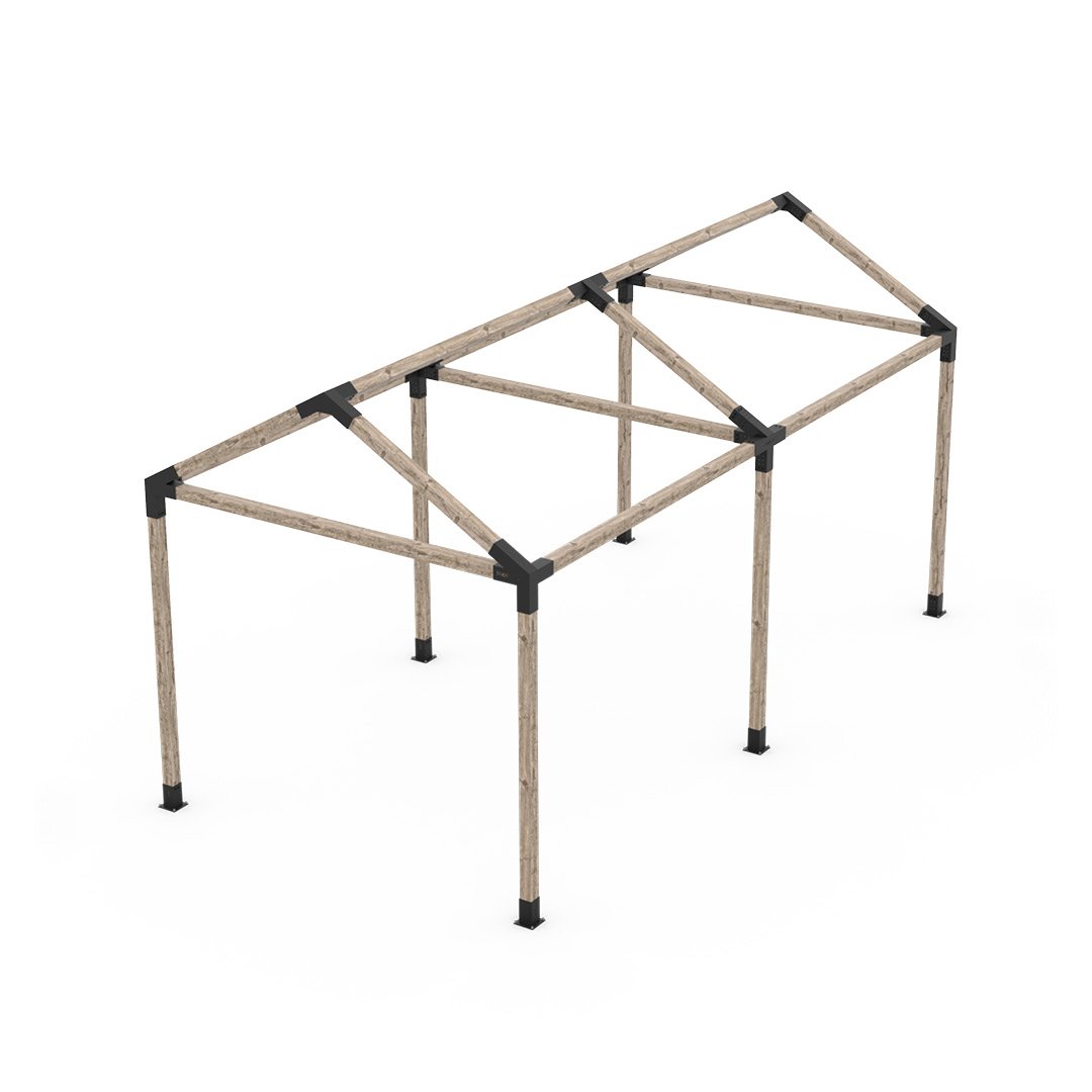 GRID 30 Double Pergola Kit for 4x4 Wood Posts