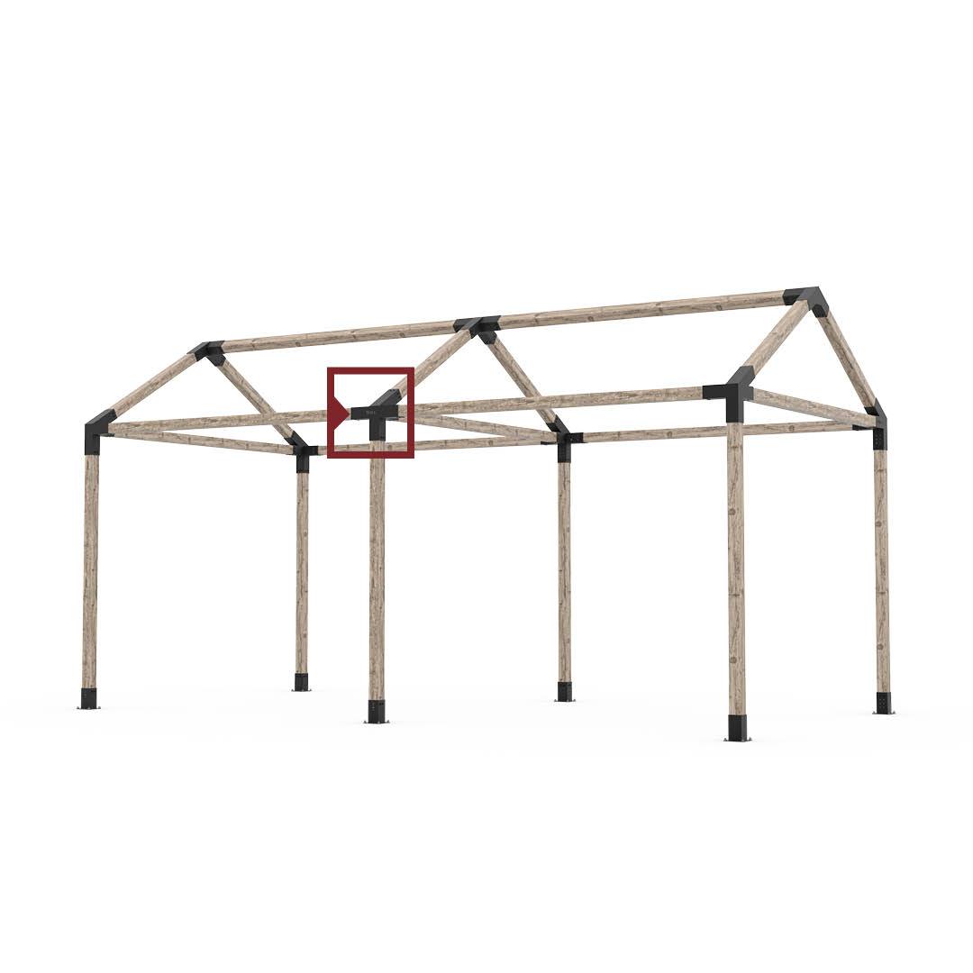 QUAD 30 + SOLO for 4x4 Wood Posts | 2 Pack