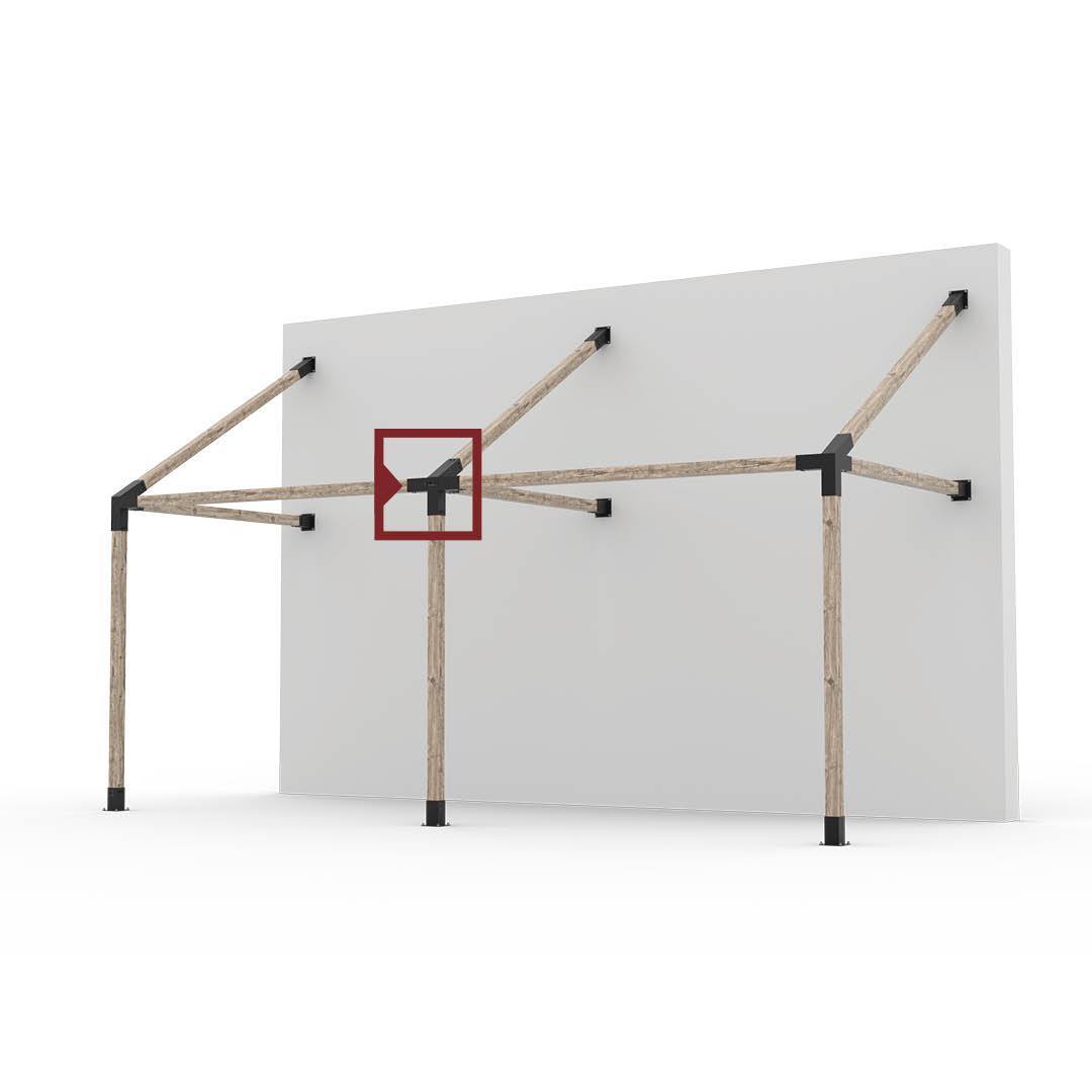 QUAD 30 + SOLO for 4x4 Wood Posts | 2 Pack