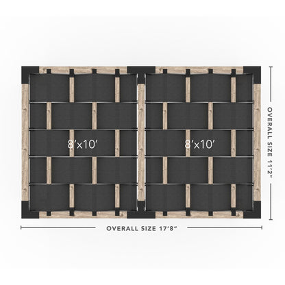 Toja Grid Double Pergola _10x16_graphite