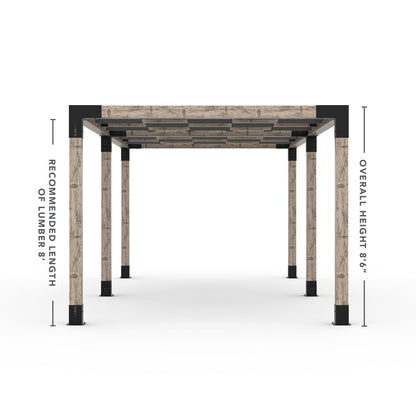 Toja Grid Double Pergola _10x24_graphite