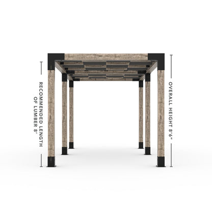 Toja Grid Double Pergola _8x18_graphite