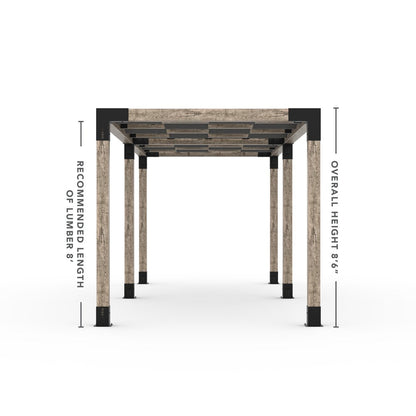 Toja Grid Double Pergola _8x22_graphite