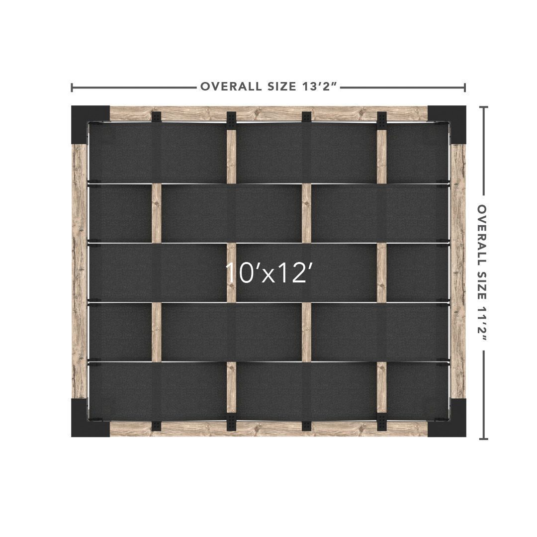 Toja Grid Double Pergola _10x12_graphite