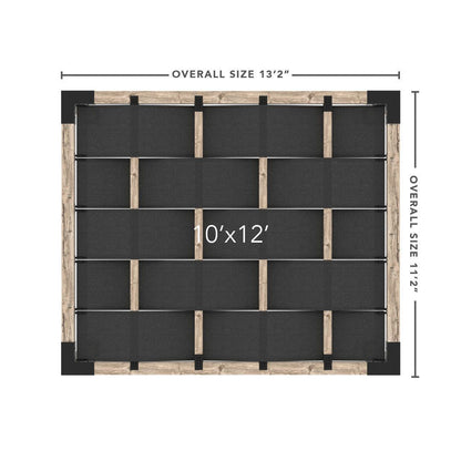 Toja Grid Double Pergola _10x12_graphite