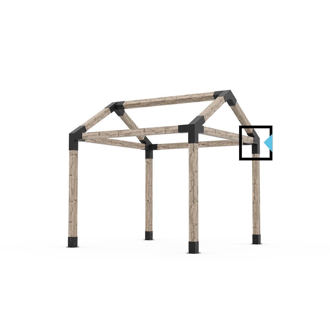 TRIO 30 Right for 6x6 Wood Posts | 1 Pack