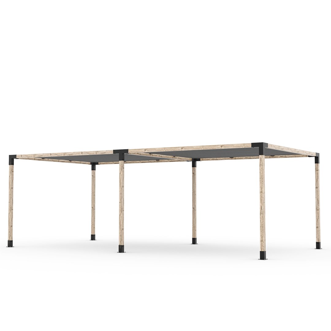 Toja Grid Double Pergola _8x24_graphite