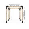 Any Size Double Pergola Kit For 6X6 Wood Posts