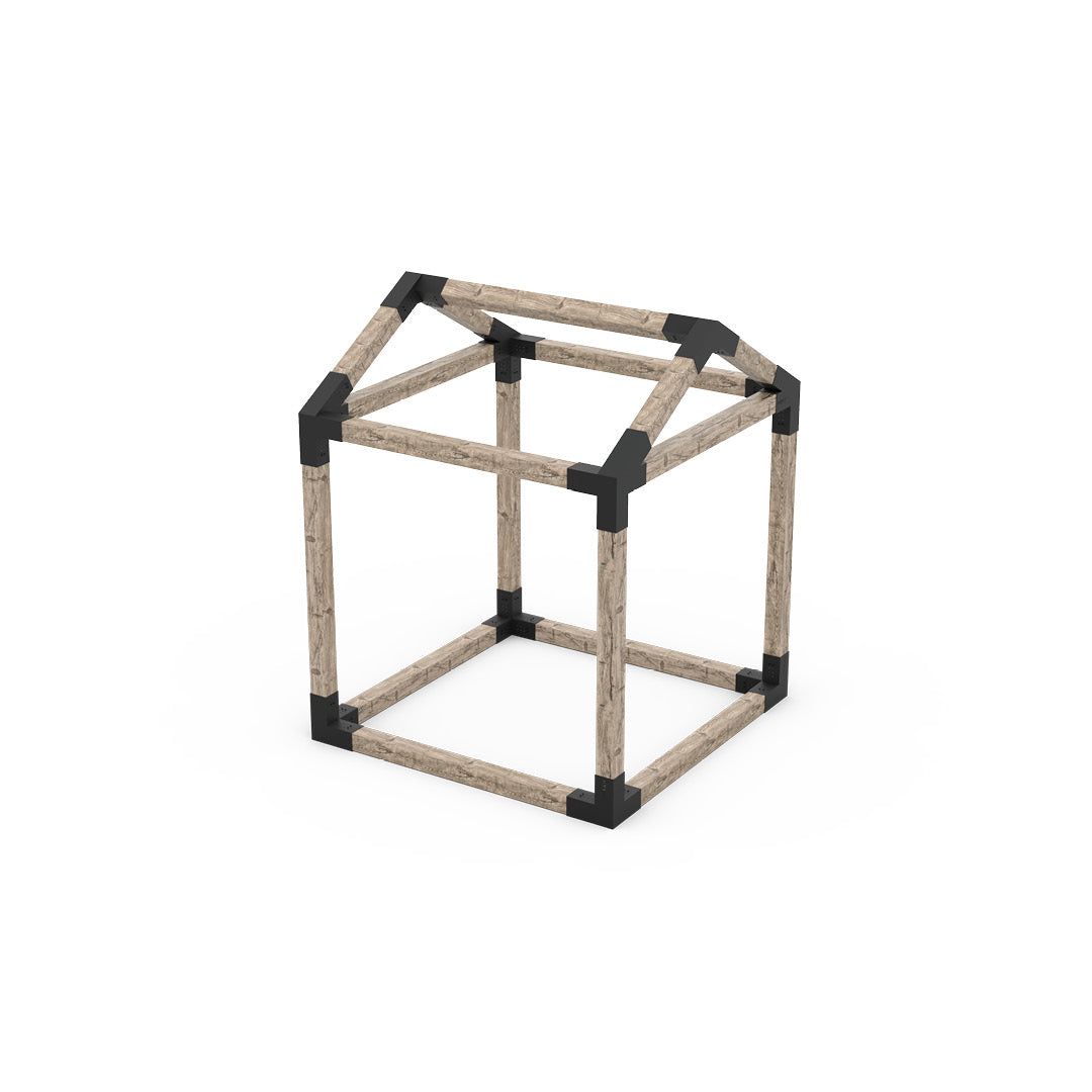 GRID 30 Single Pergola Kit with Base for 6x6 Wood Posts