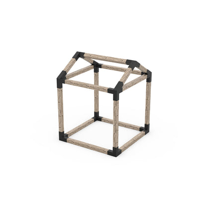GRID 30 Single Pergola Kit with Base for 6x6 Wood Posts