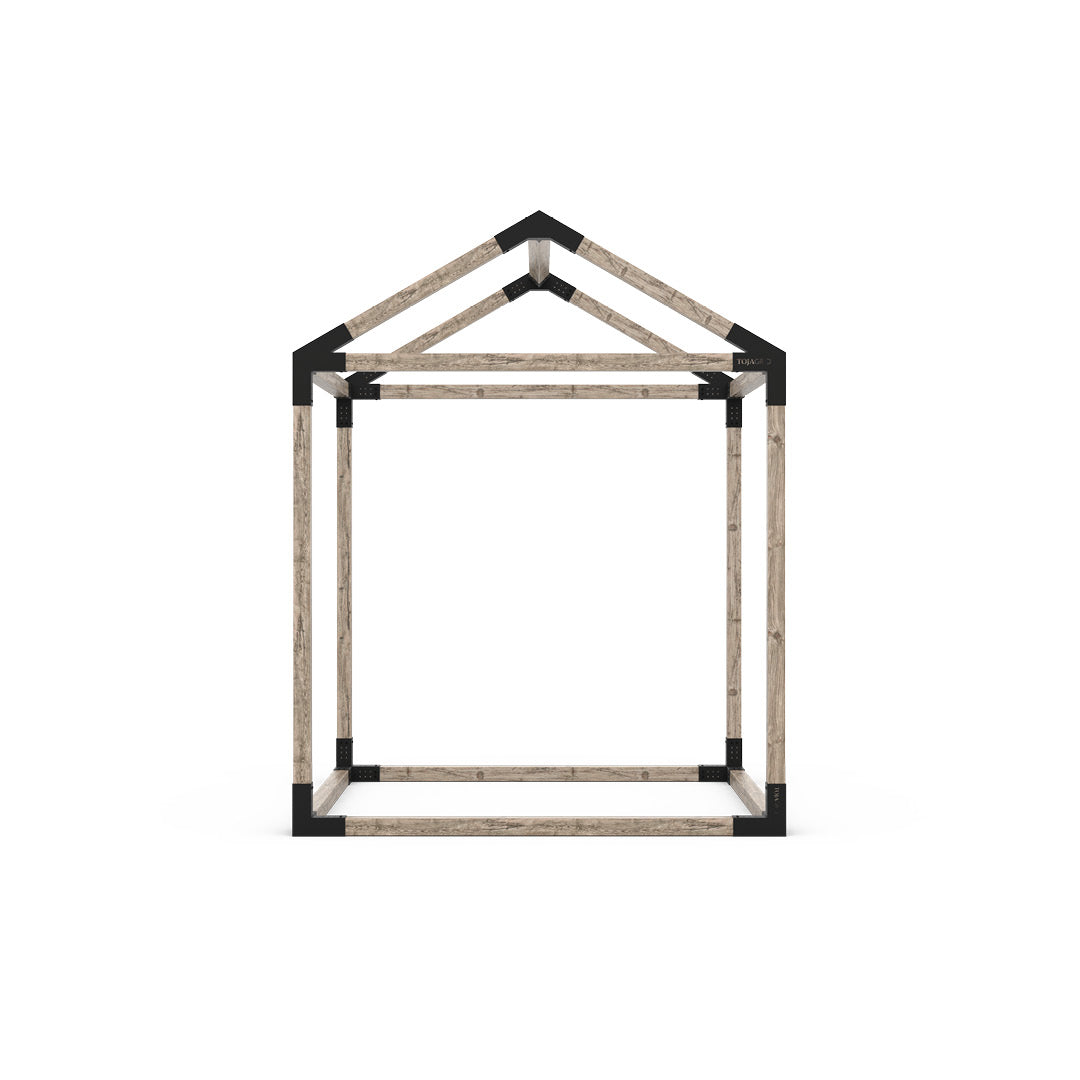 GRID 30 Single Pergola Kit with Base for 4x4 Wood Posts