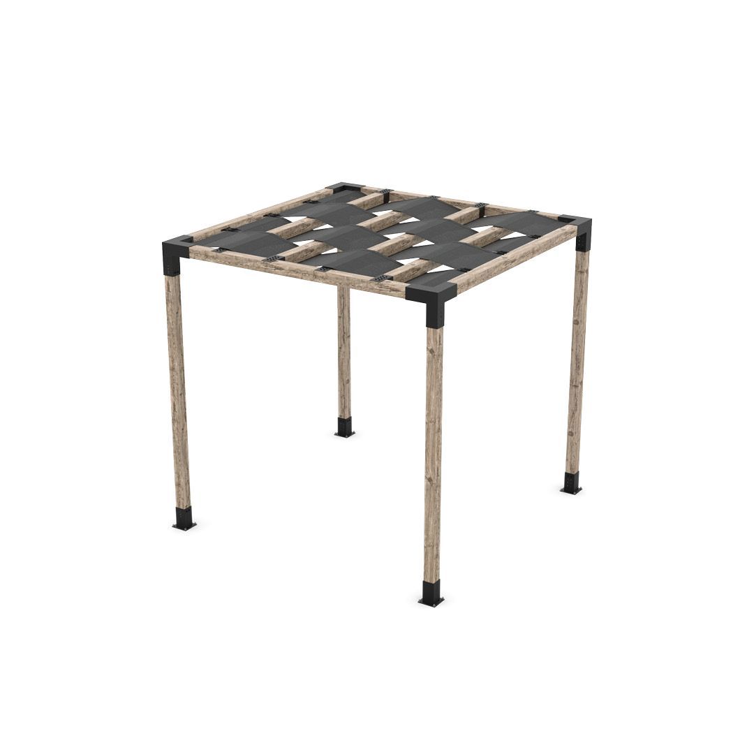 Pergola Kit with Wave Shades for 4x4 Wood Posts