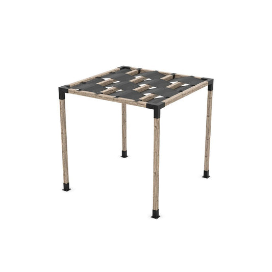 Pergola Kit with Wave Shades for 4x4 Wood Posts