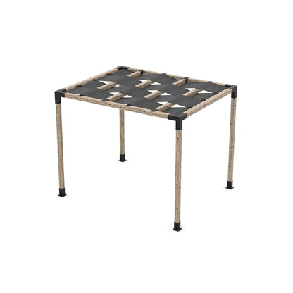 Pergola Kit with Wave Shades for 4x4 Wood Posts