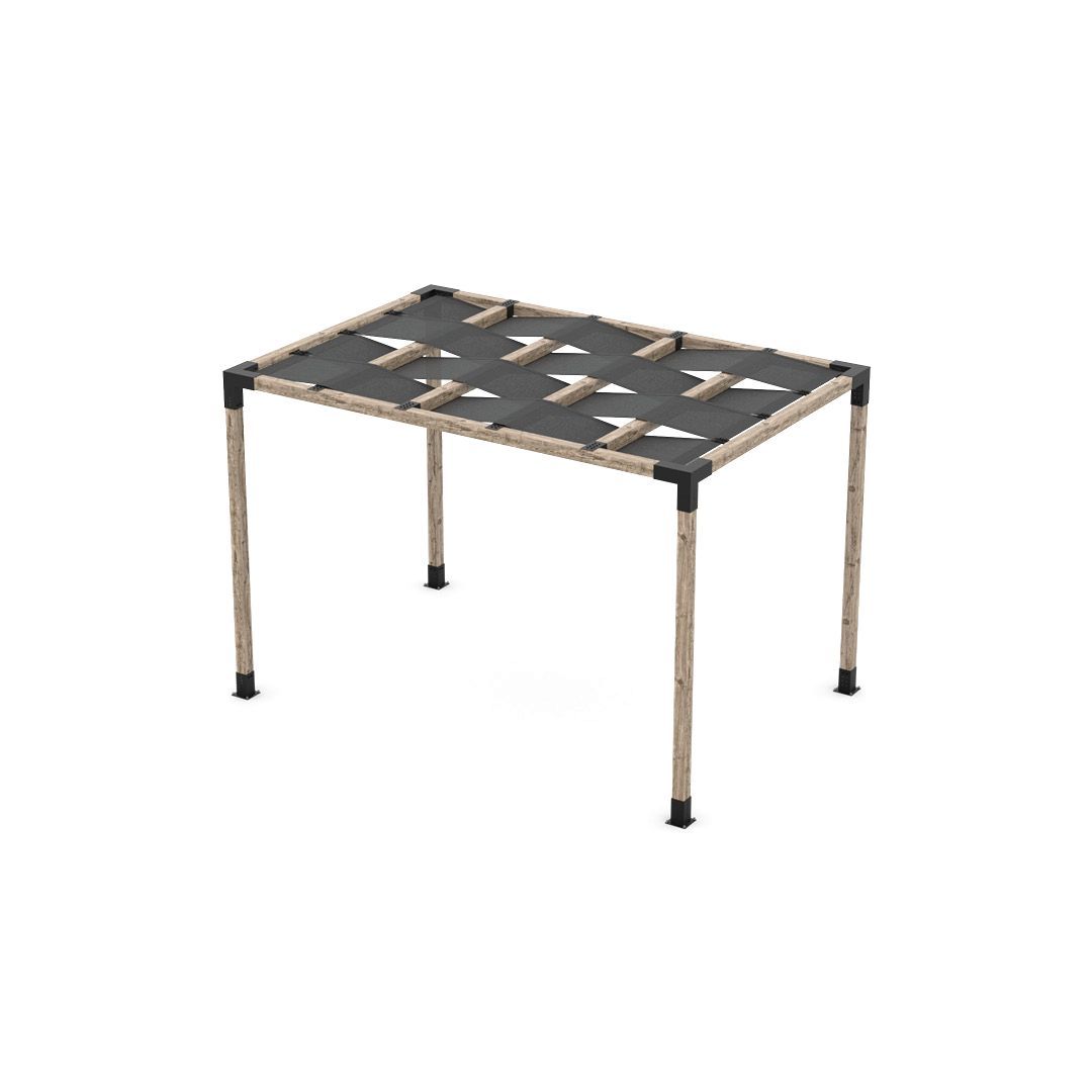Pergola Kit with Wave Shades for 4x4 Wood Posts