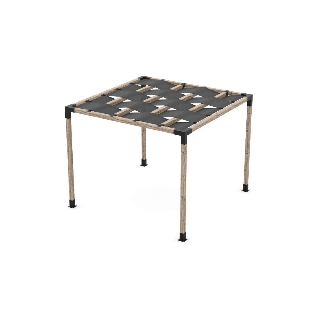 Pergola Kit with Wave Shades for 4x4 Wood Posts
