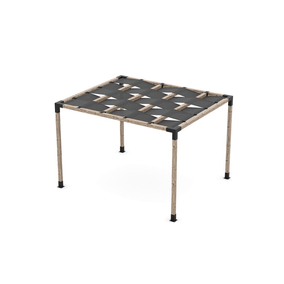 Pergola Kit with Wave Shades for 4x4 Wood Posts