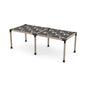 Double Pergola Kit with Wave Shades for 6x6 Wood Posts