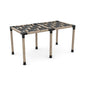 Double Pergola Kit with Wave Shades for 6x6 Wood Posts
