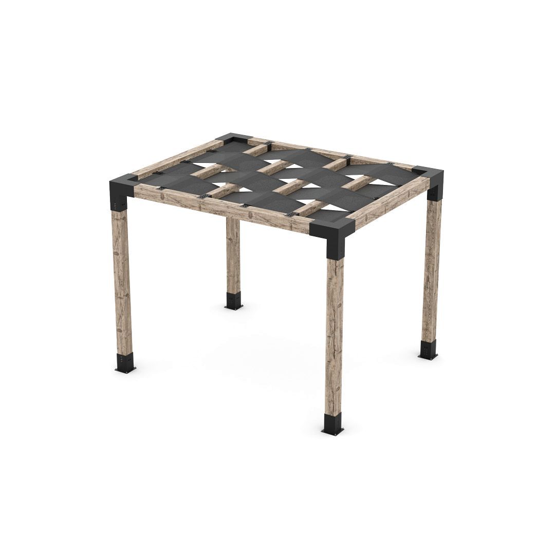 Pergola Kit with Wave Shades for 6x6 Wood Posts