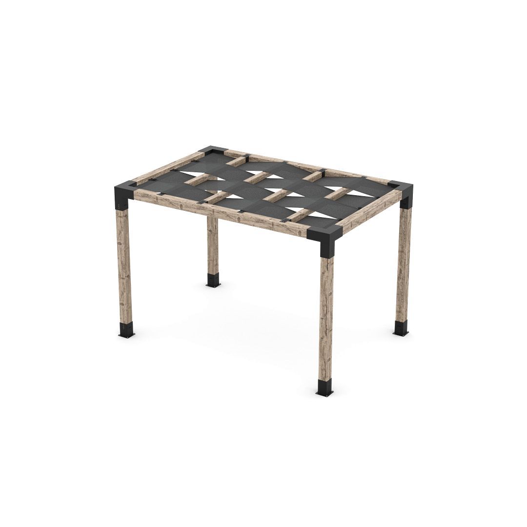 Pergola Kit with Wave Shades for 6x6 Wood Posts