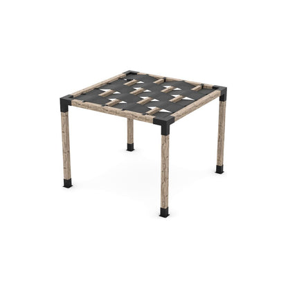 Pergola Kit with Wave Shades for 6x6 Wood Posts