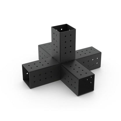 QUINT 5 Arm Pergola Structure Extension Bracket with SOLO for 4x4 Wood Posts