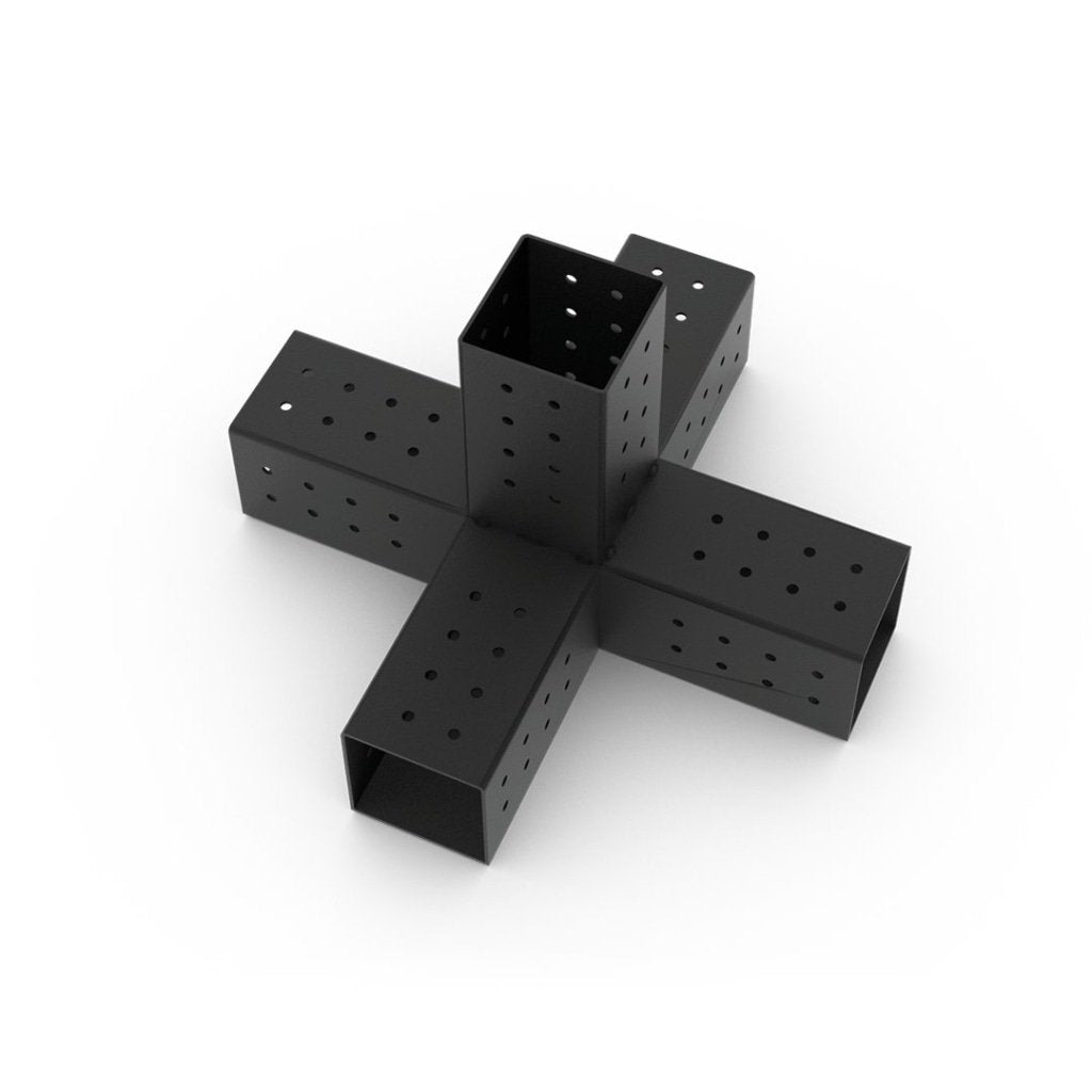 QUINT 5 Arm Pergola Structure Extension Bracket with SOLO for 4x4 Wood Posts