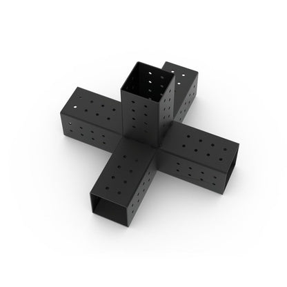 QUINT 5 Arm Pergola Structure Extension Bracket with SOLO for 4x4 Wood Posts
