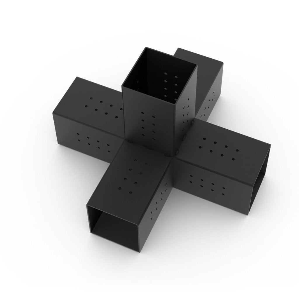 QUINT 5 Arm Pergola Structure Extension Bracket with SOLO for 6x6 Wood Posts