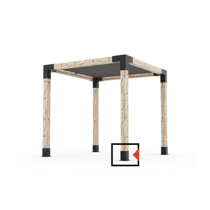 SOLO-3 Pergola Post Base and Wall Mount Bracket for 6x6 Wood Posts | 1 Pack