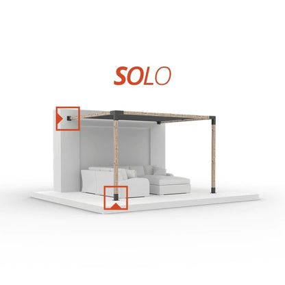 QUAD 30 + SOLO for 4x4 Wood Posts | 2 Pack